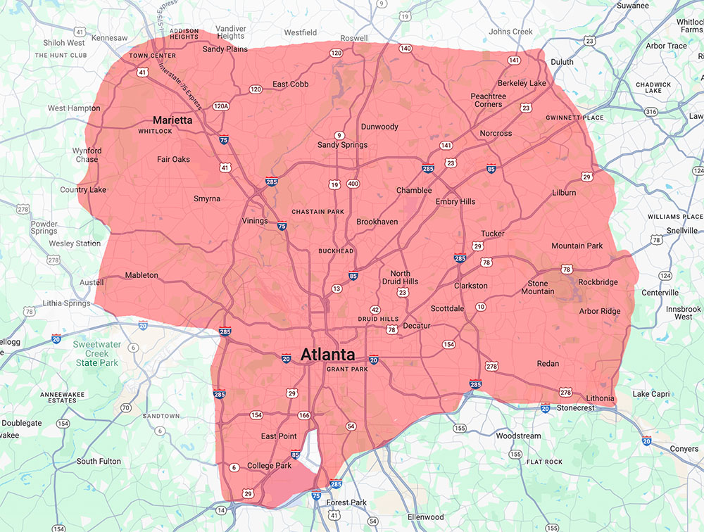 BellRoofing-ServiceAreaMap-Atlanta